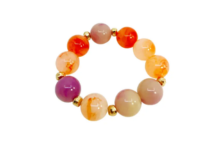Franca Bead Bracelet Pink