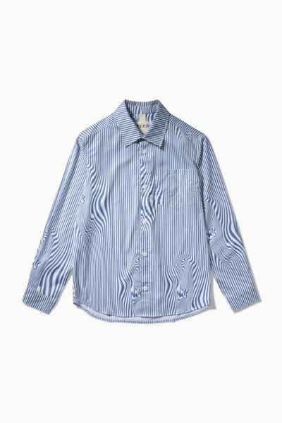 Blue Glitch Stripe