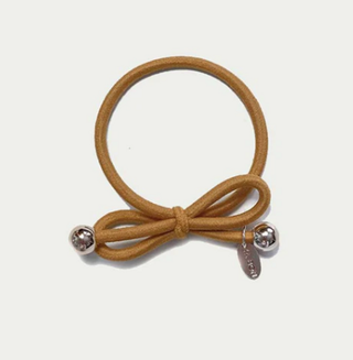 HAIR TIE GOLD BEAD - GOLD